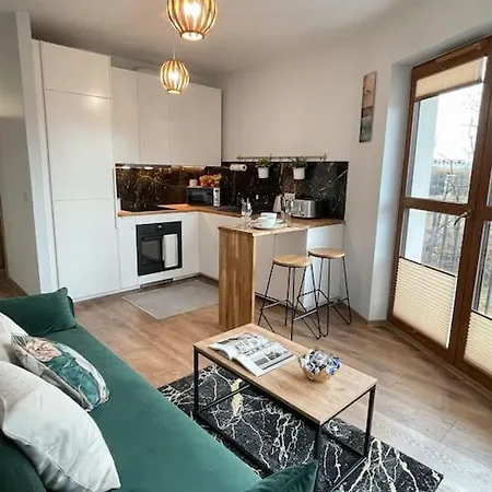 New One Bedroom Apartment With Balcony Cracovia Exterior foto